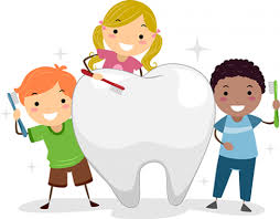 children dancing around a tooth